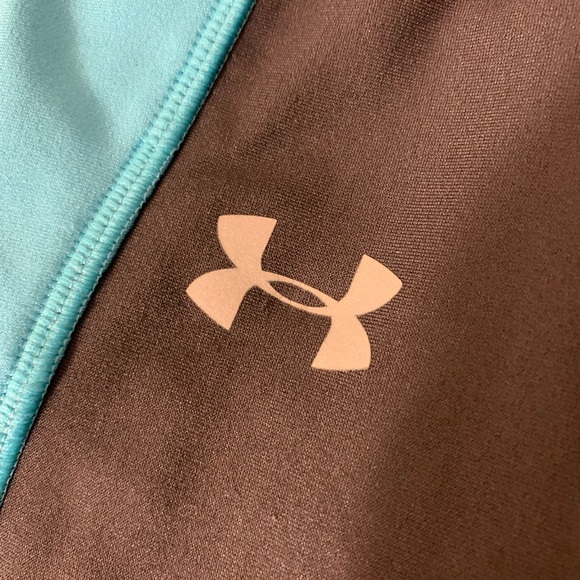 size small under armor black and teal leggings - Picture 4 of 4